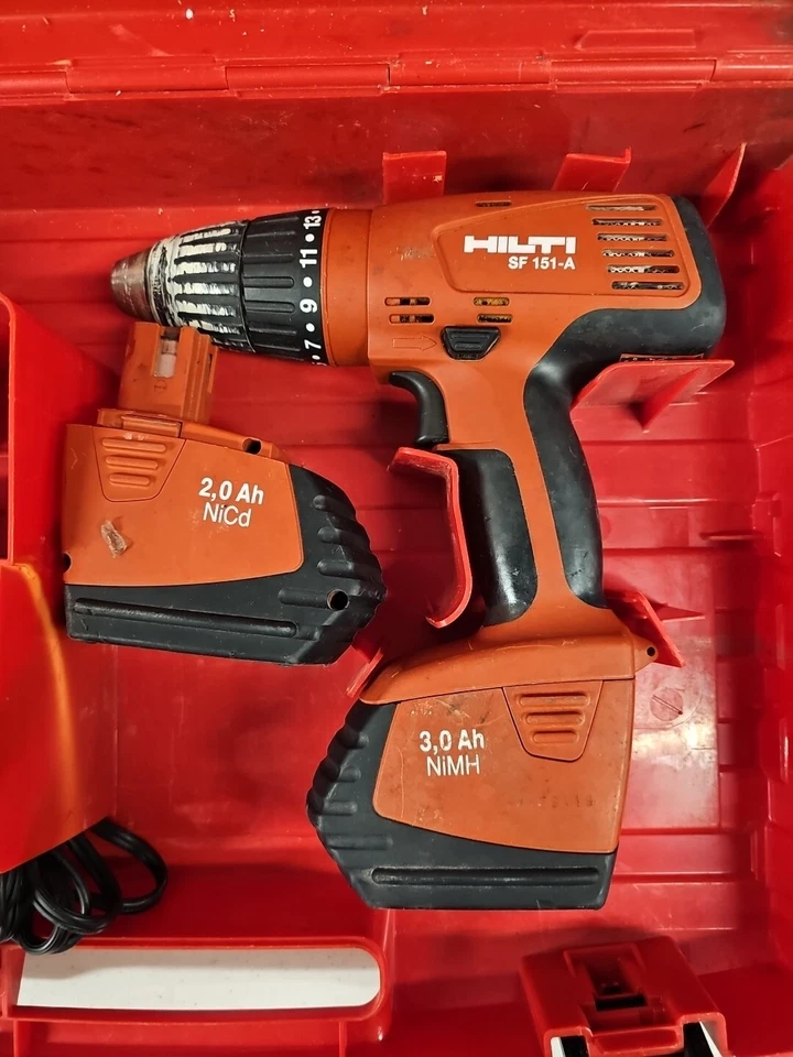 Kit de Taladro Inalámbrico Hilti SF 151-A con 3 Cargador de Batería Estuche Manual Funciona. V Foto 2 de 4