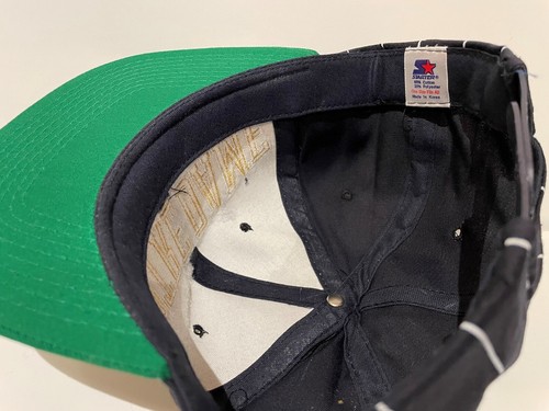 Vintage 90's NOTRE DAME IRISH STARTER Pinstripe SnapBack HAT NWT NEW Old Stock - Picture 4 of 4