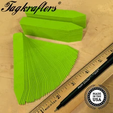 PREMIUM 4" X 5/8" Pot Stakes LIME Plant Label Nursery Tag with Marker USA MADE