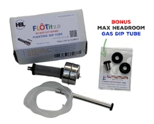FLOTit 2.0 NO BEER LEFT BEHIND! Floating Dip Tube w/ Double Filter Inlet or DFI