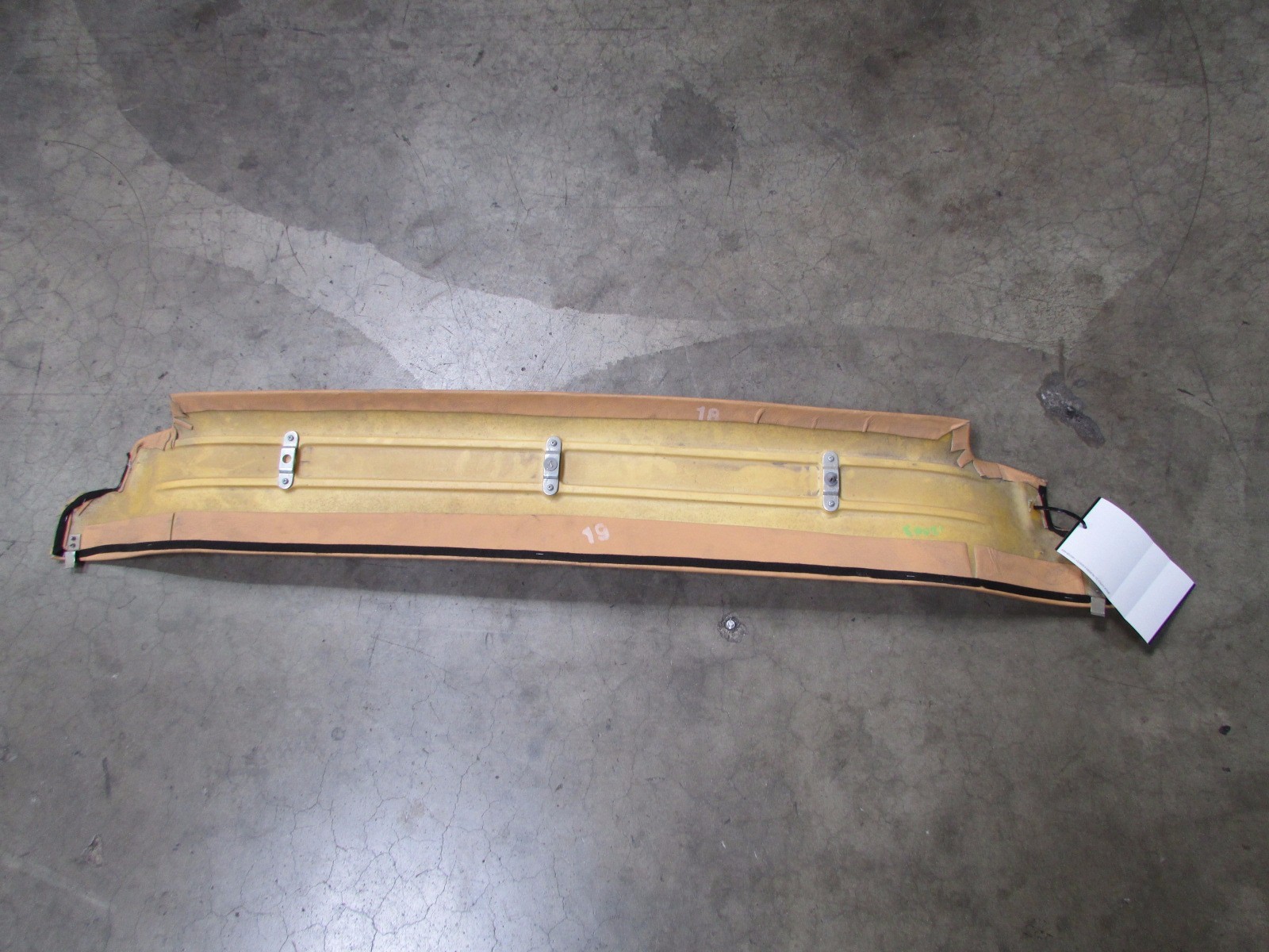 Ferrari 360 Modena, Back Upper Window Panel, Beige, Used, P/N 65870205