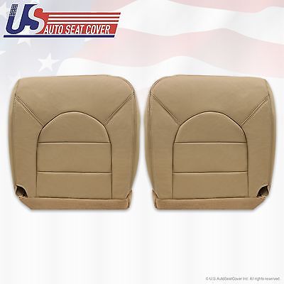 1999 2000 Ford F250 F350 F450 F550 XLT Front Driver Bottom Cloth Seat Cover Tan