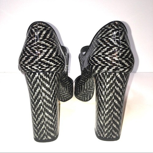 Dolce & Gabbana Chevron Zig Zag Mary Jane Pump 38 7.5 EUC - Picture 2 of 10