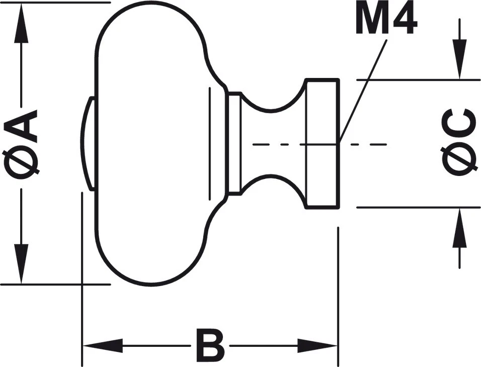 Häfele Möbelknopf Porzellan Vintage Messing Schrankknopf Küchengriff Retro Ø 32 - Bild 3 von 4