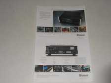 McIntosh MCD350 SACD/CD Player Brochure 2 pages, Specs/Info/Articles