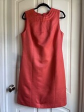 Tory Burch Shift Dress Coral Size 10
