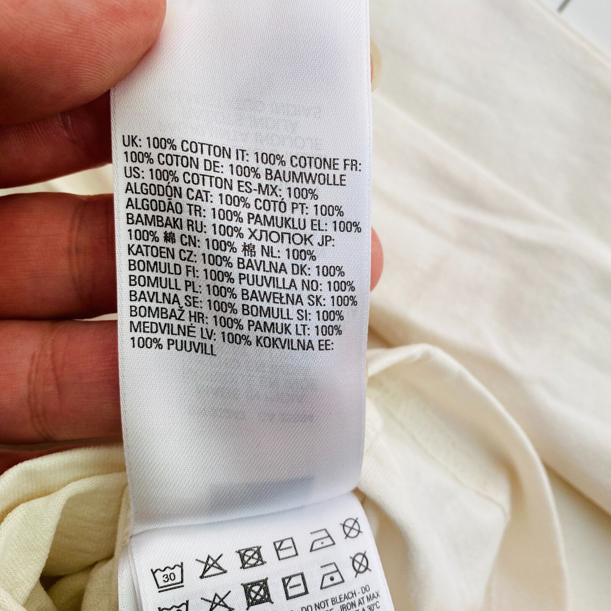 T-shirt à manches longues avec logo brodé Blanc - Diesel
