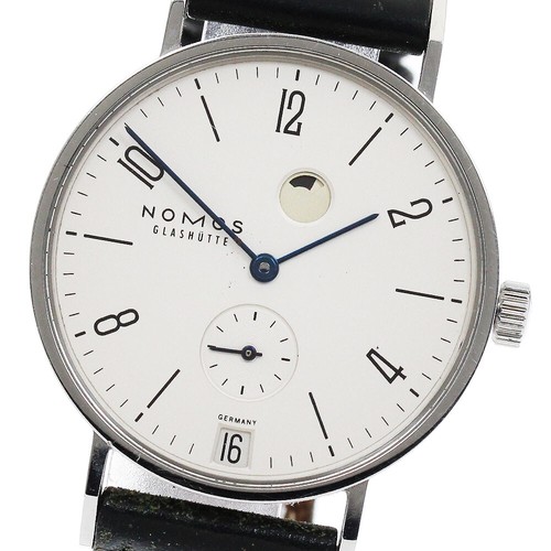 NOMOS Tangent TN1D1W2BK Date Power reserve Hand Winding Men's Watch_882685