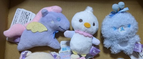 Set of 6 Korilakkuma SAN-X Rilakkuma Tenori Plush Toy MO69701 Cotton Candy Sky - Picture 2 of 4