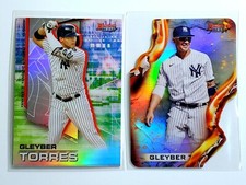 Gleyber Torres 2021 Bowman's Best Refractor + Heatwave Die-Cut #63-HW-18 Yankees