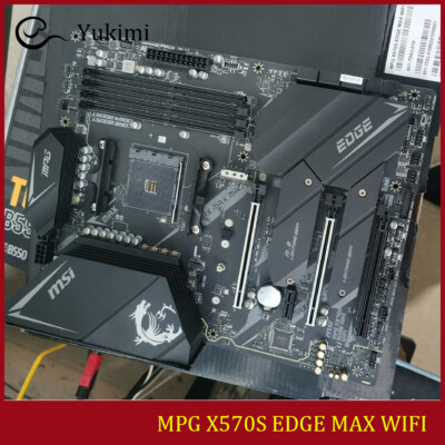 FOR MSI MPG X570S EDGE MAX WIFI DDR4*4 128GB AM4 AMD HDMI ATX Motherboard Test