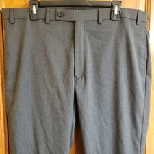 LRL Dress Pants Mens 38x32 Dark Gray Office Trousers Workwear Professional 