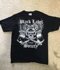 T-SHIRT VINTAGE ZAKK WYLDE ÉTIQUETTE NOIRE SOCIETY TAILLE S