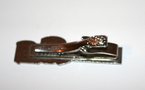 VTG 1970 CTA Chicago Transit Authority Bus Train Safest Year Metal Tie Clip - Picture 2 of 2
