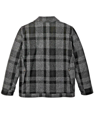 New! Filson 1940s Mackinaw Wool Cruiser Jacket in Charcoal/Black