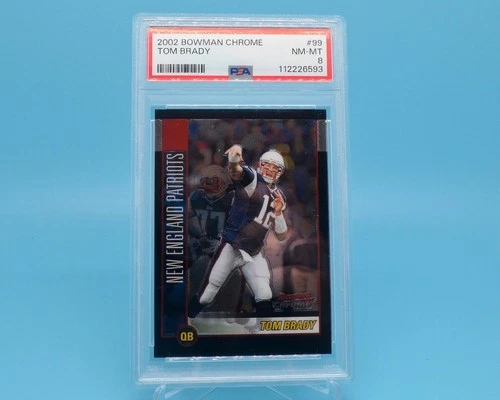 Tom BRADY 2002 Bowman Chrome PSA 8