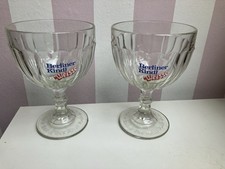 Berliner Kindl Weisse Pokal 0,3 L  2 St&uuml;ck Pressglas Bier Glas Vintage