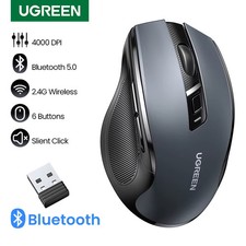 Bluetooth 5.0 Wireless Gaming Mouse 4000DPI Ergonomic 2.4G For PC Mac Laptop