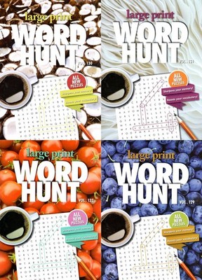 Large Print Word Hunt - All New Puzzles - Sharpen Your Memory, Boost Your Br...
