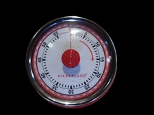 Kikkerland Red And Chrome Retro Magnetic Kitchen Timer