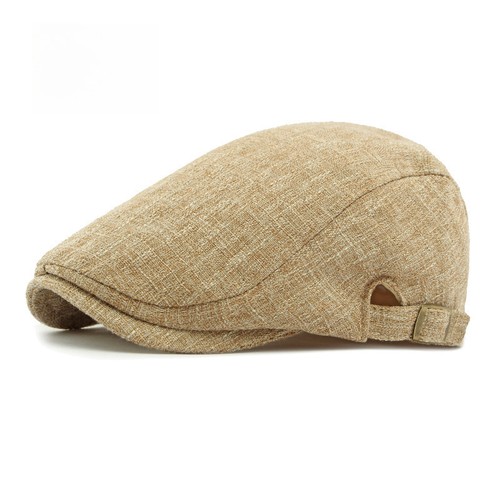 Chapeau homme casquette plate newsboy béret lierre massif cabbie conduite été décontracté kaki - Photo 6 sur 18