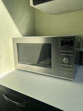 Panasonic NN-GD37HS 23L Inverter Grill Microwave, Silver Stainless Steel 1000W