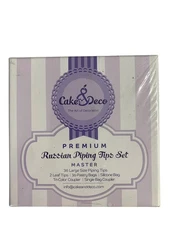 Cake&Deco Premium Russian Piping Tips Set Master Baking Decorating