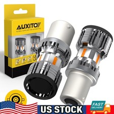 AUXITO 2x 1156 7506 LED Turn Signal Light Bulb Amber with Build-in Load Resistor