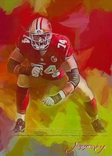 Edward Vela Signed Limited Art Card - Joe Staley #2 24/50 (San Francisco 49ers)