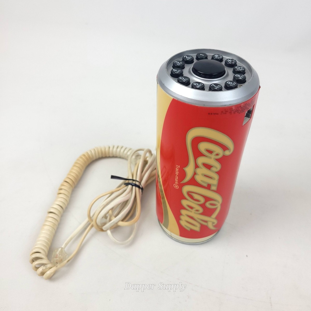 Vintage 1985 Coca Cola Coke Can Soda Pop Telephone 6.5