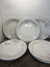 Studio Nova Villager New Gabrielle Set of 7 Pastel Floral 11 Inch Dinner Plates