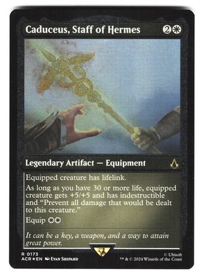 Caduceus, Staff of Hermes (Foil Etched) #173 (NM) (Foil) (R) (ACR) Magic MTG