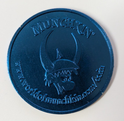 Munchkin Blue Silver Piece (2010 Blue Coin) Promo Very Rare!