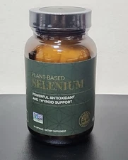 Global Healing Center Plant Based Selenium Antioxidant And Thyroid Support 60 Ct