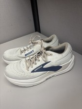 Brooks Men's Ghost Max 3 Oatmeal vanila Navy Size 10.5 Med Width