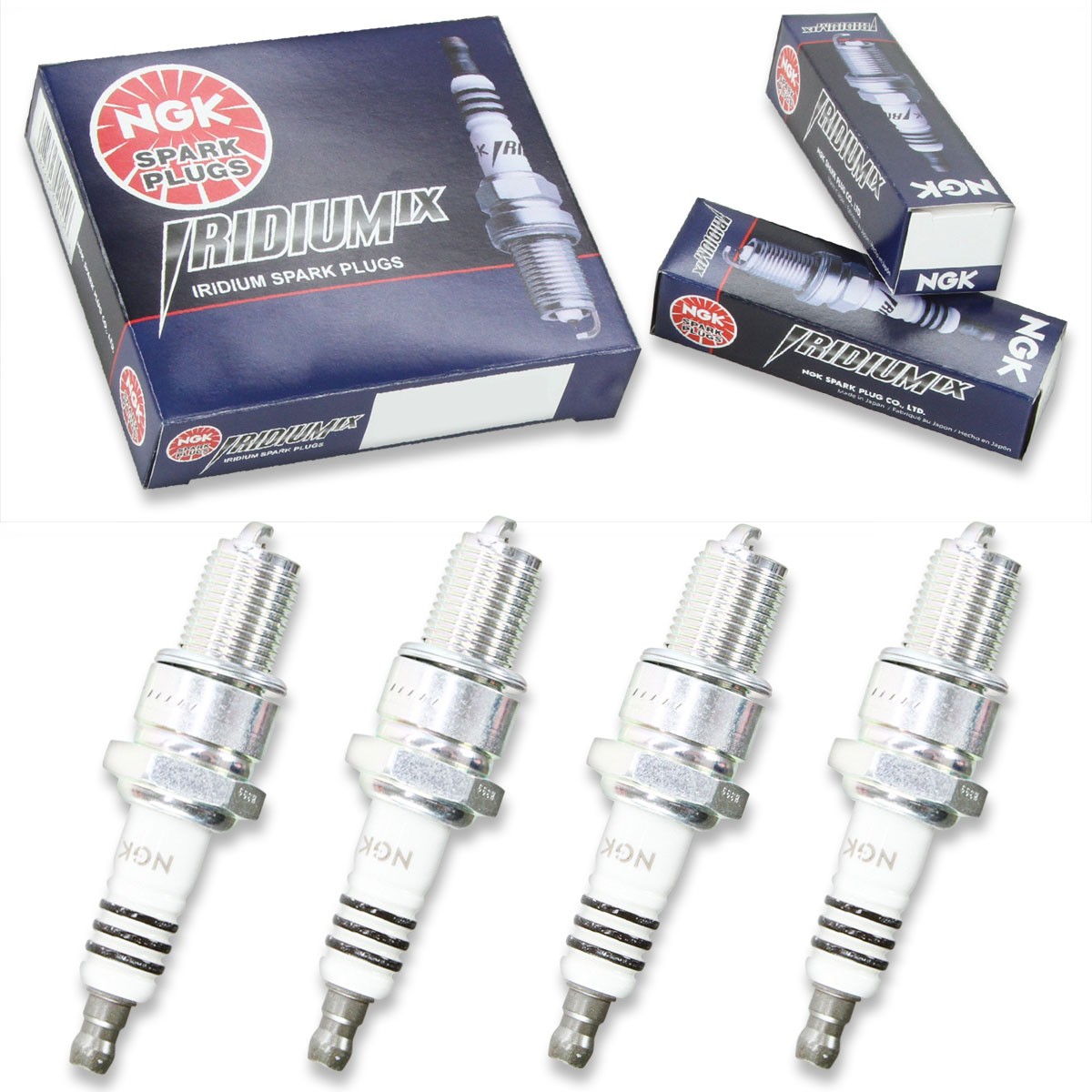 4pcs 01-02 Aquajet Jet Bike WX-1 1250 R NGK Iridium IX Spark Plugs 1250 Kit mx