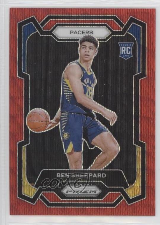 2023-24 Panini Prizm Ruby Wave Prizm Ben Sheppard #172 03rs