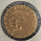 1909 GOLD USA $5 DOLLAR INDIAN HEAD HALF EAGLE PHILADELPHIA MINT