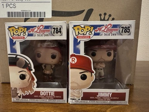 Funko Pop Movies A League Of Their Own Bundle #784 Dottie #785 Jimmy *NEW*