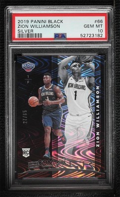 2019 Black Rookies Silver 27/65 Zion Williamson #66 PSA 10 GEM MT Rookie RC v9t
