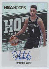 2017-18 Panini NBA Hoops Hot Signatures Rookies Derrick White #HSR-DW Auto 7tg