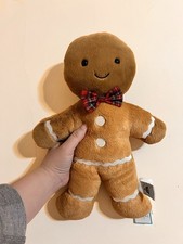 Jellycat Large Jolly Gingerbread Fred NWT Retired