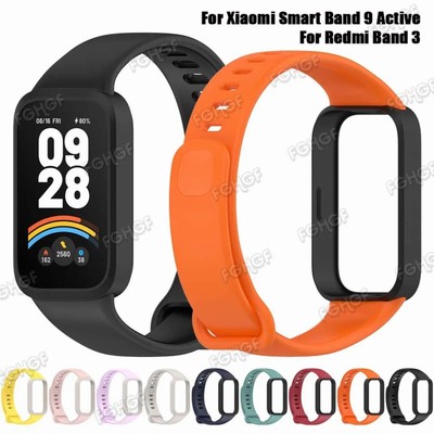 Mi Band 9 Active Strap Watch Band Silicone Replacement Correa Bracelet Band 3