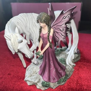 Unicorn And Fairy Large Ornament Collectible