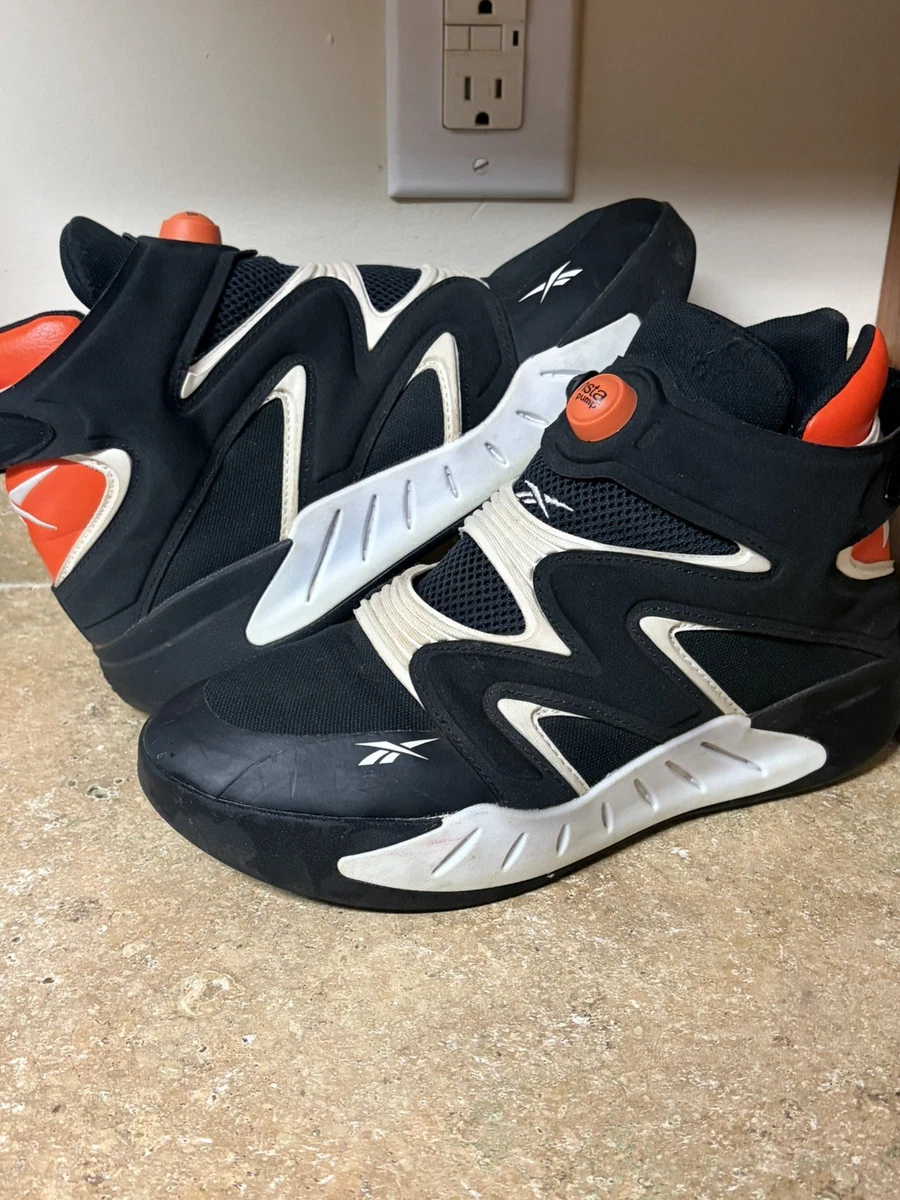 Size 9 Reebok Instapump Fury Zone Core Black White Mens Basketball Shoes GY3767 Reebok InstaPump Fury Zone Black White for Sale  main image 3