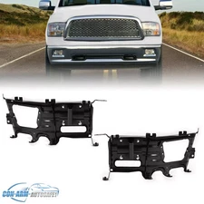 Black Pair Front Bumper Bracket Mount Kit Steel For Dodge Ram 1500 09-12 10 11