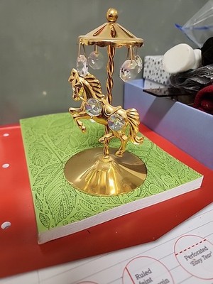   24K VERGOLDET & ÖSTERREICHISCHE KRISTALLE - 10 verschiedene Ornamente KRISTALL VERSUCHUNG