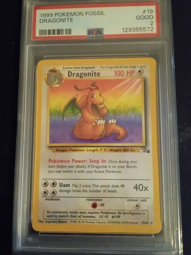 Dragonite (Unlimited) graded PSA 2 for sale on eBay