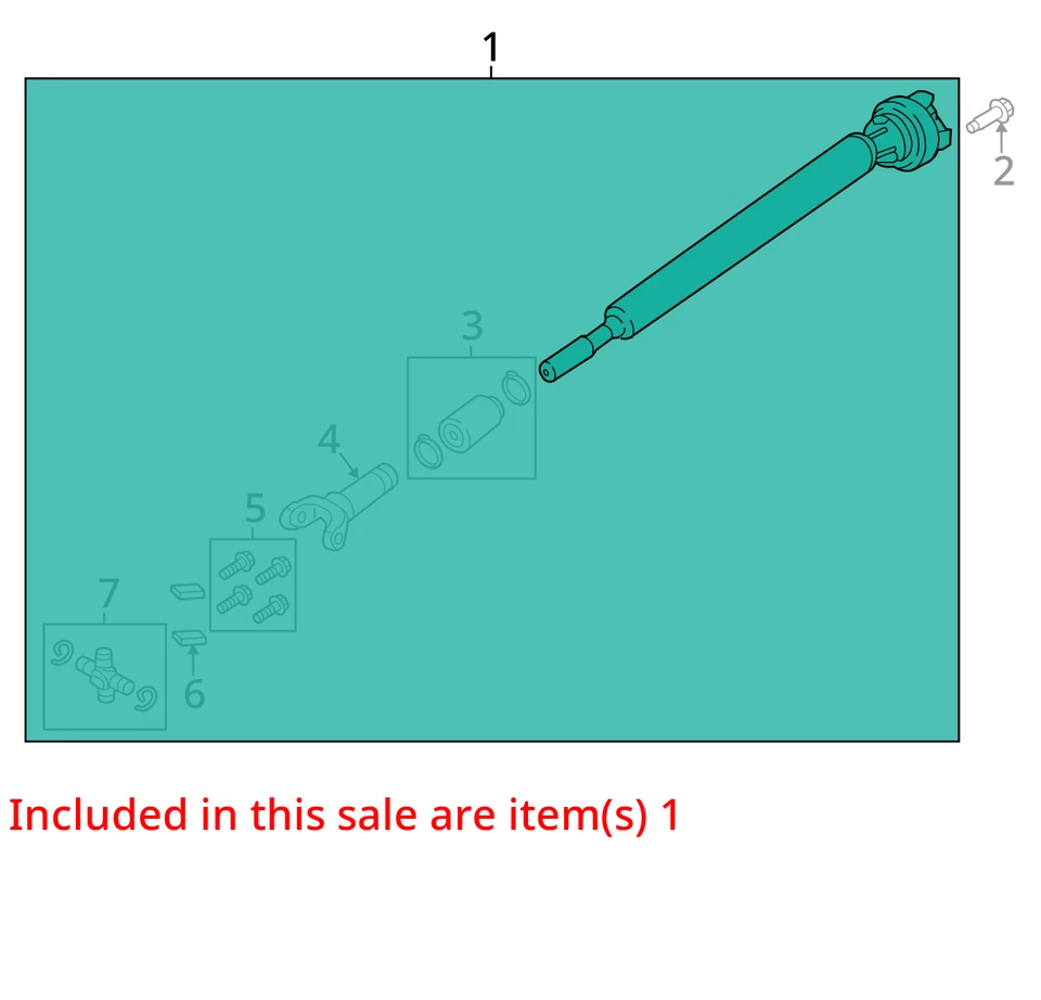 2017 Ford F250 Super Duty Front Drive Shaft OEM 108K Miles - LKQ418167619 - Изображение 4 из 4