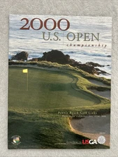 2000 US OPEN GOLF PROGRAM 100TH AT PEBBLE BEACH TIGER WINS